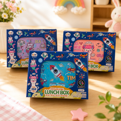 Kids Cartoon Leakproof Lunch Box with Spoon & Fork