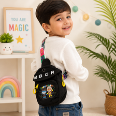 Cute Cartoon Kids Mini Sling Backpack | Adjustable Crossbody Bag for Boys & Girls