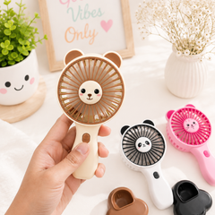 Cute Animal Mini USB Rechargeable Handheld Fan for Kids