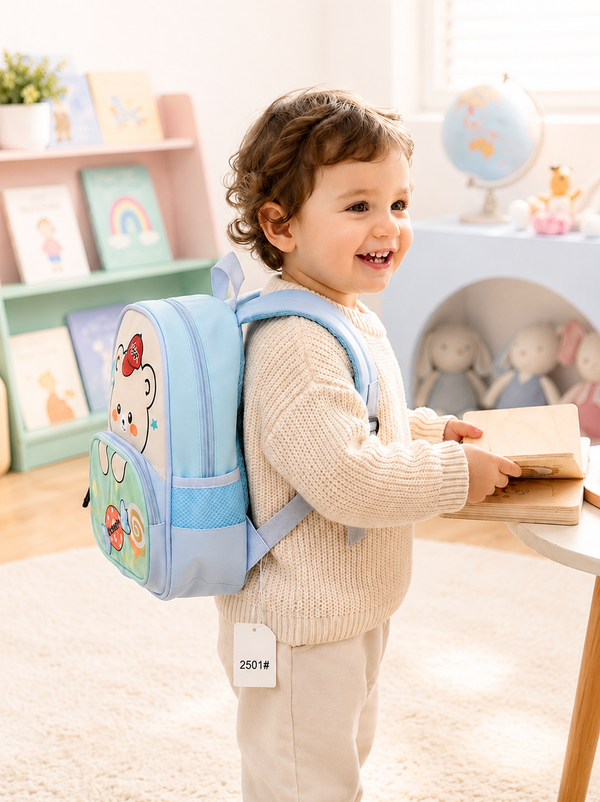 Cute Bear Kids School Backpack | Lightweight Preschool & Kindergarten Bag for Boys & Girls