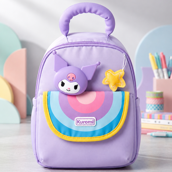 Sweet Pastel Kuromi School Bag