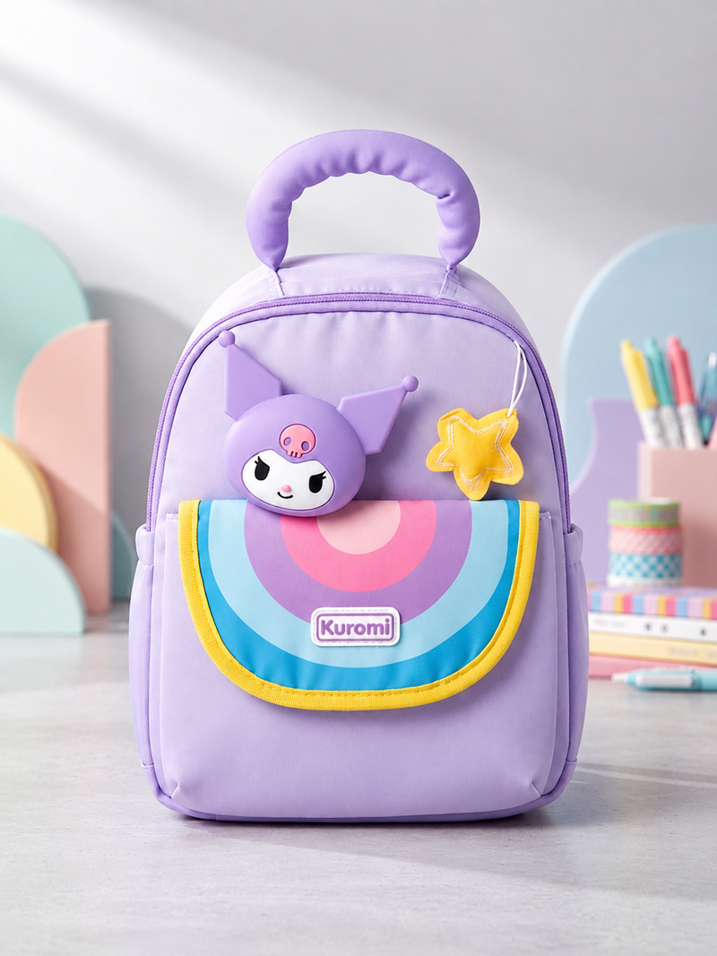 Sweet Pastel Kuromi School Bag