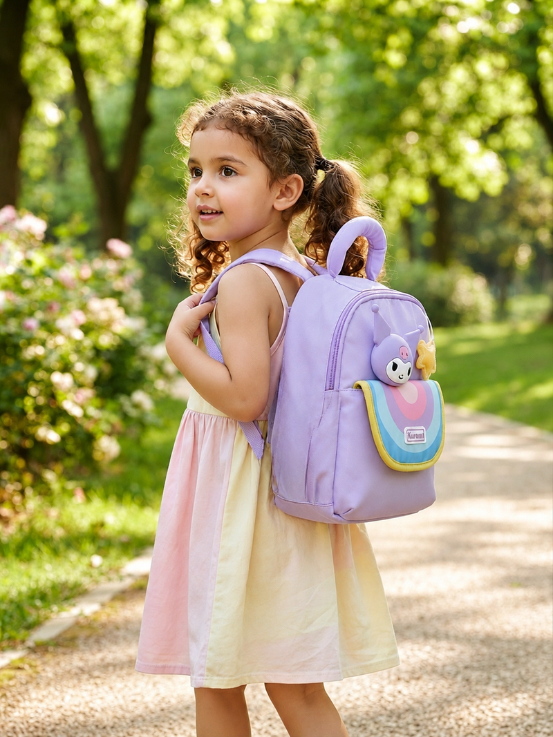 Sweet Pastel Kuromi School Bag