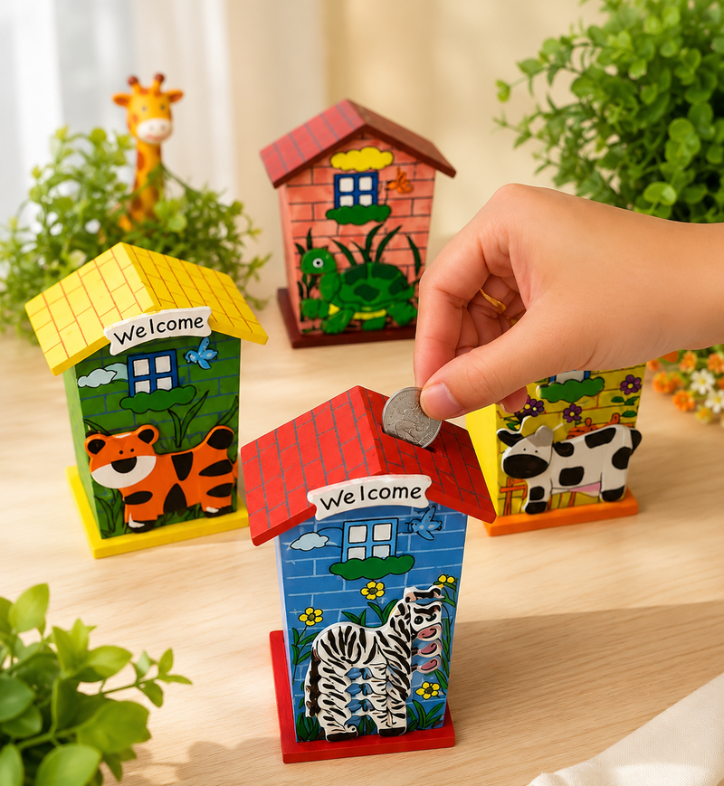 DIY Wooden Bird House Painting Kit for Kids | Animal Theme Craft Activity | Creative Educational Toy | Home Decor & Return Gift