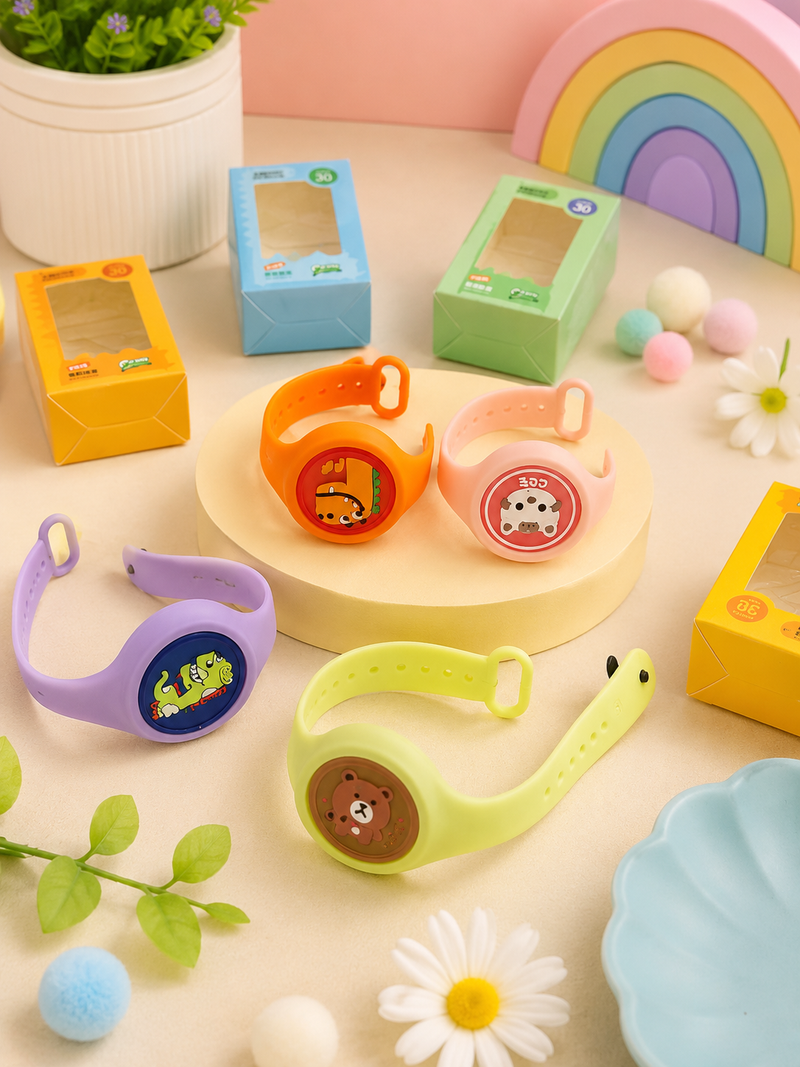 Kids LED Cartoon Wrist Band Watch Toy | Flashing Light Silicone Bracelet | Cute Animal Design for Boys & Girls