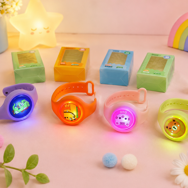 Kids LED Cartoon Wrist Band Watch Toy | Flashing Light Silicone Bracelet | Cute Animal Design for Boys & Girls