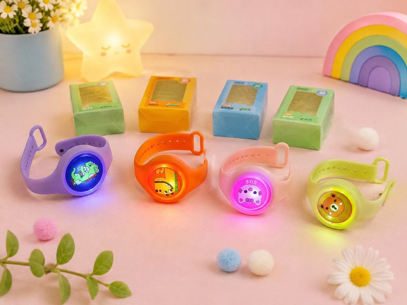 Kids LED Cartoon Wrist Band Watch Toy | Flashing Light Silicone Bracelet | Cute Animal Design for Boys & Girls