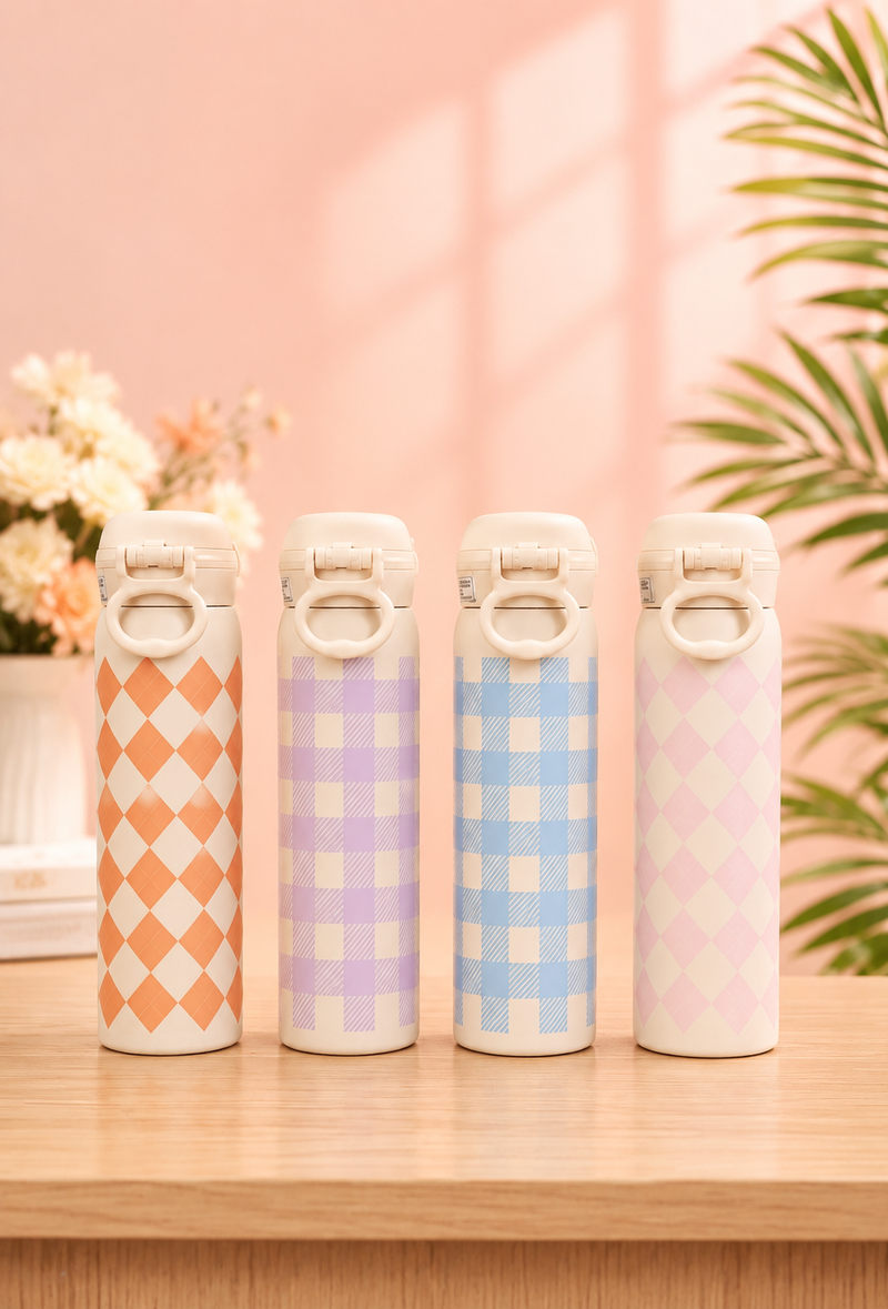 Cute Cartoon Animal Stainless Steel Insulated Water Bottle for Kids | Leakproof School Bottle | Hot & Cold Flask