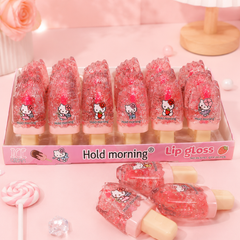 Cute Cartoon Ice Cream Lip Gloss for Kids | Glitter Moisturizing Lip Gloss | Kawaii Makeup Toy | Birthday Return Gift