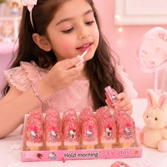 Cute Cartoon Ice Cream Lip Gloss for Kids | Glitter Moisturizing Lip Gloss | Kawaii Makeup Toy | Birthday Return Gift