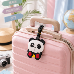 Cute Cartoon Silicone Luggage Tag for Travel Bags & Suitcases | Waterproof Bag Identifier for Kids & Adults