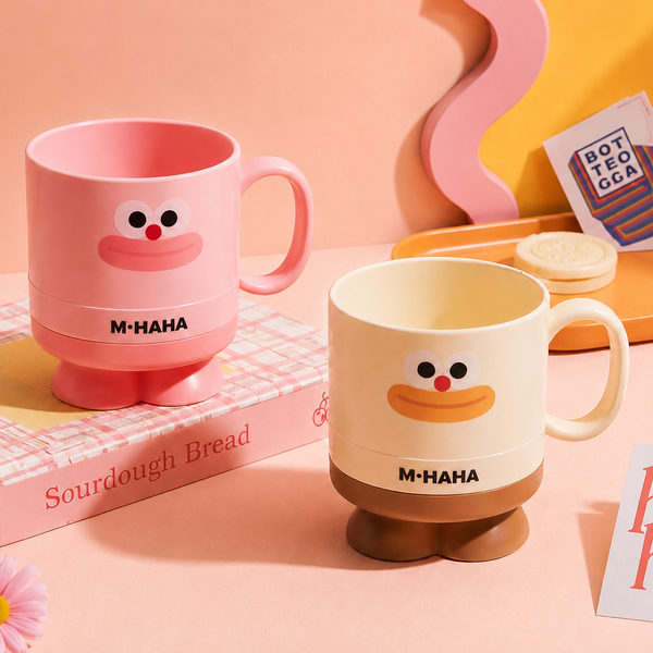 Cute Cartoon Kids Coffee Mug | Kawaii Milk Mug with Handle | Reusable Tea Mug for Kids | Cute Drinking Cup for Home & School