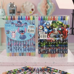 Princess 12 Colors Wax Crayons Set for Kids | Non-Toxic Coloring Crayons | Smooth Drawing & School Art Supplies