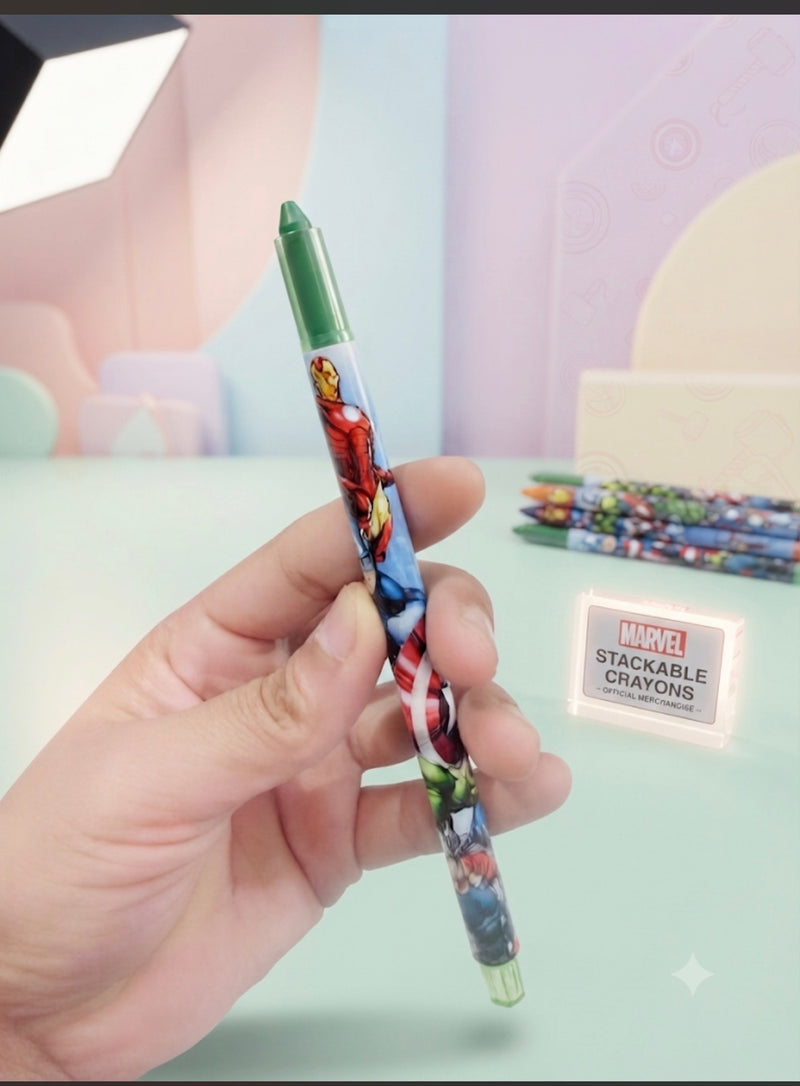 Princess 12 Colors Wax Crayons Set for Kids | Non-Toxic Coloring Crayons | Smooth Drawing & School Art Supplies