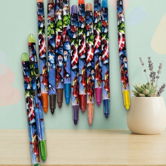 Princess 12 Colors Wax Crayons Set for Kids | Non-Toxic Coloring Crayons | Smooth Drawing & School Art Supplies