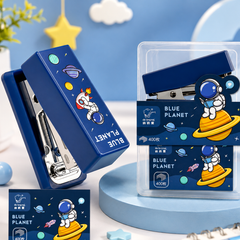 Cute Mini Cartoon Stapler with 400 Staples | Kawaii Portable Stapler for Kids, School & Office