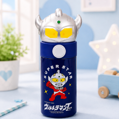 Kids Stainless Steel Cartoon Water Bottle with 3D Character Lid | Leakproof Insulated School Bottle | Ultraman & My Melody Bottle
