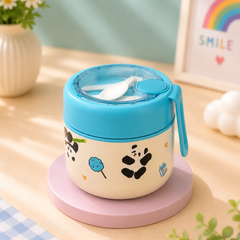 Panda Stainless Steel Insulated Food Jar with Spoon | Kids Lunch Box for School