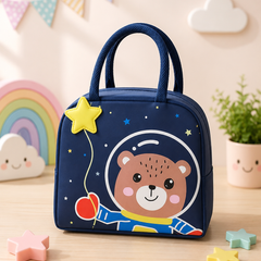 Kids Cartoon Insulated Lunch Bag | Cute Animal Lunch Tote for School, Picnic & Travel | Reusable Lunch Box Carry Bag