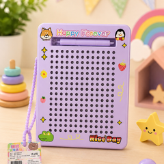 Kids Magnetic Drawing Board with Pen | Reusable Educational Writing & Doodle Board | Montessori Learning Toy for Boys & Girls (3+ Years)
