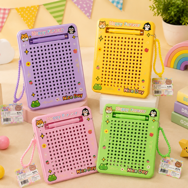 Kids Magnetic Drawing Board with Pen | Reusable Educational Writing & Doodle Board | Montessori Learning Toy for Boys & Girls (3+ Years)