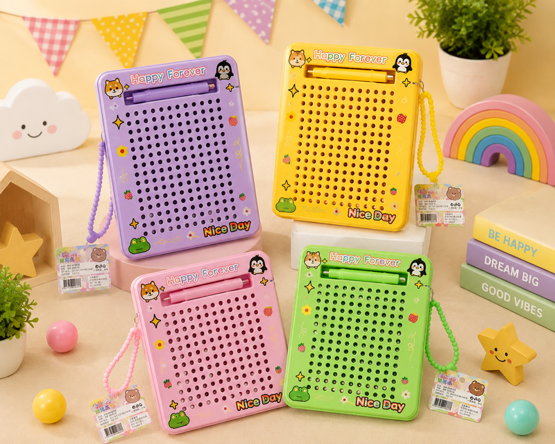 Kids Magnetic Drawing Board with Pen | Reusable Educational Writing & Doodle Board | Montessori Learning Toy for Boys & Girls (3+ Years)