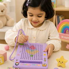 Kids Magnetic Drawing Board with Pen | Reusable Educational Writing & Doodle Board | Montessori Learning Toy for Boys & Girls (3+ Years)