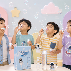 Astronaut Bubble Wand Toy for Kids | Mini Bubble Blower with Bubble Solution Bottle | Cute Space Bubble Maker | Outdoor Party Toy | Ages 3+