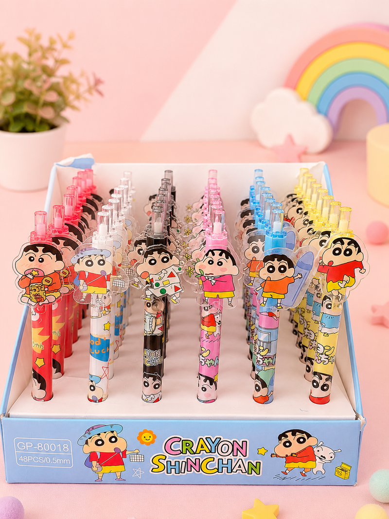 Cute Shinchan Cartoon Ball Pen – Smooth Writing Pen for Kids | School Stationery