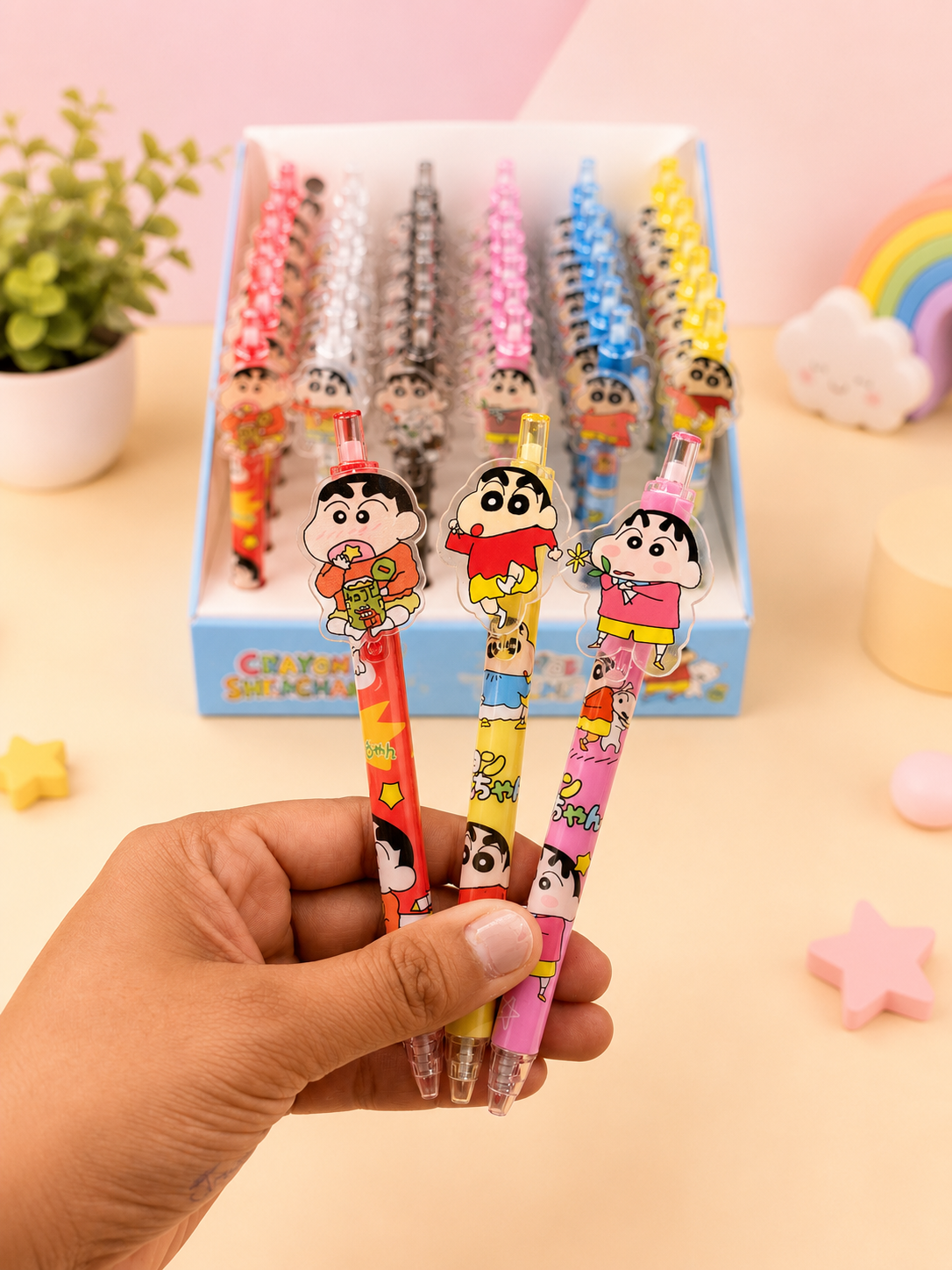 Cute Shinchan Cartoon Ball Pen – Smooth Writing Pen for Kids | School Stationery