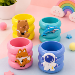 Cute Cartoon Kids Pen Stand | Kawaii Desk Organizer | Pencil Holder for Study Table