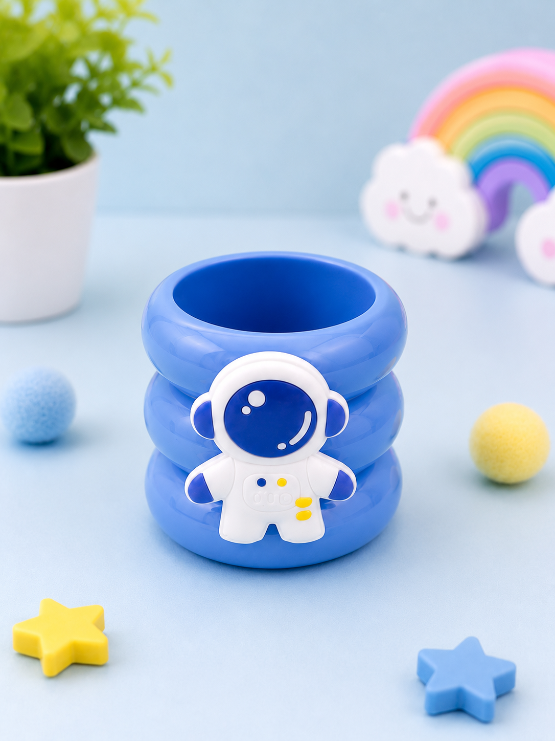 Cute Cartoon Kids Pen Stand | Kawaii Desk Organizer | Pencil Holder for Study Table