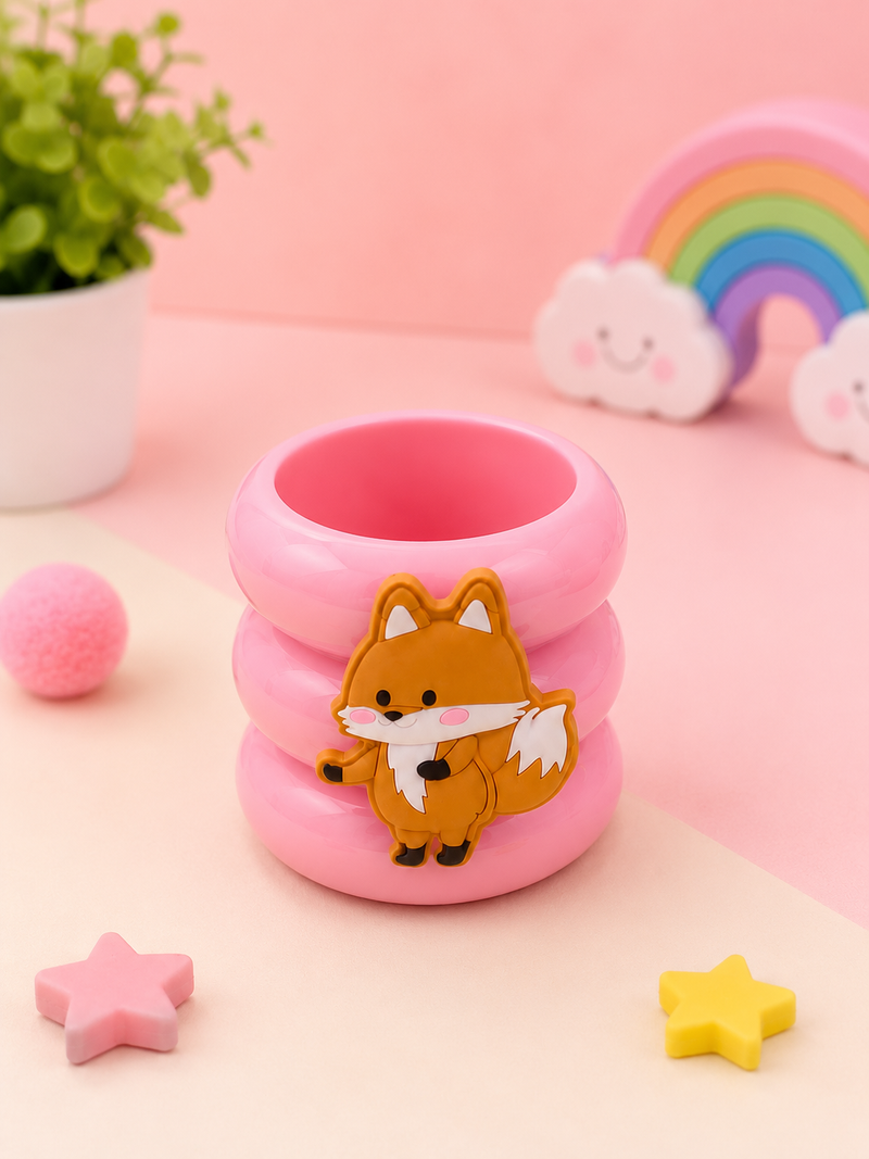 Cute Cartoon Kids Pen Stand | Kawaii Desk Organizer | Pencil Holder for Study Table