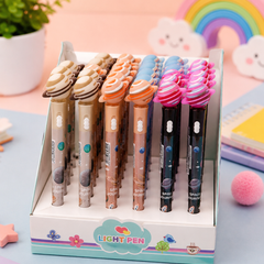 Space Journey Planet LED Light Ball Pen | Cute Planet Top Pen with Flashing Light | Smooth Writing Gel Pen for Kids, School & Gift