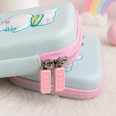 Cute Cat EVA Hard Shell Pencil Case | Large Capacity Double Zipper Pencil Box for Kids | School Stationery Organizer