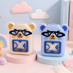 Cute Bear Piggy Bank with Lock & Key | Cartoon Coin Saving Bank for Kids | Money Saving Box for Boys & Girls