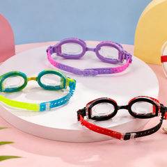 Kids Swimming Goggles | Anti-Fog UV Protection Swim Glasses | Adjustable Leakproof Silicone Goggles for Boys & Girls