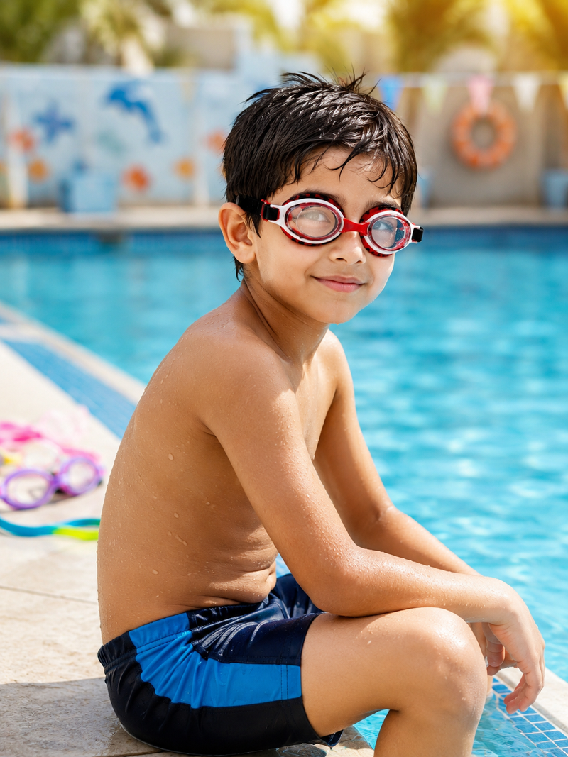 Kids Swimming Goggles | Anti-Fog UV Protection Swim Glasses | Adjustable Leakproof Silicone Goggles for Boys & Girls