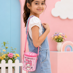 Kids Cartoon Insulated Lunch Bag with Adjustable Shoulder Strap | Cute Sanrio Style Lunch Bag for School, Picnic & Travel