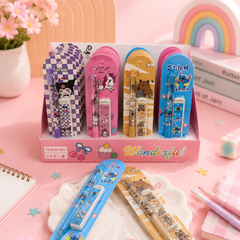 Cute Cartoon 0.5mm Mechanical Pencil with Lead Box | Kawaii Pencil Set for Kids | School Stationery