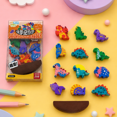 Dinosaur Balancing Eraser Set | Cute 3D Puzzle Erasers for Kids | School Stationery | Return Gift | Educational Eraser Toy