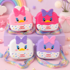 Cute Duck Crossbody Bag for Kids | Girls Mini Sling Bag with Adjustable Strap