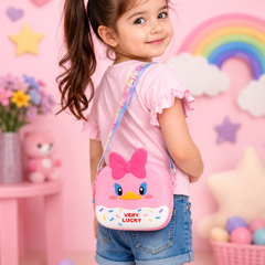 Cute Duck Crossbody Bag for Kids | Girls Mini Sling Bag with Adjustable Strap