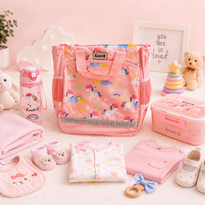 Cute Unicorn Kids mother Carry Bag – Multipurpose Travel, School & Activity Bag