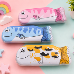 Cute Fish Pencil Box for Kids | Colorful School Stationery Case