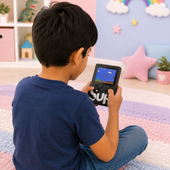 Retro Handheld Game Console with Controller – Classic 2 Player TV Gaming System for Kids & A
